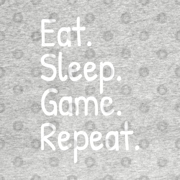 Mens Eat Sleep Game Repeat Funny Shirts Nerdy Gamer Tees Vintage Novelty by Islanr